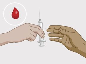 Hiv kan overføres via blod, for eksempel dersom man bruker samme sprøyte.